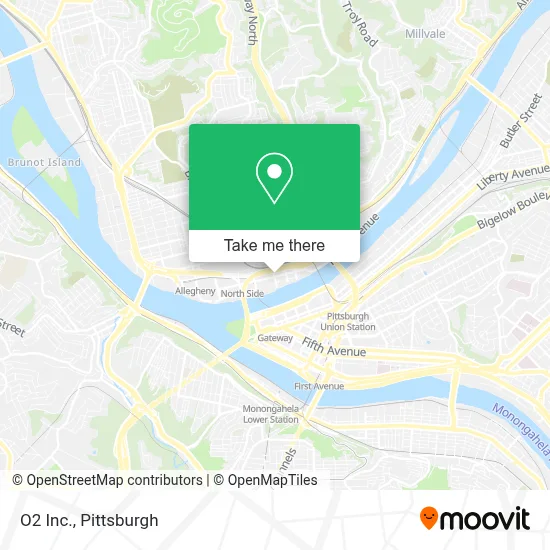 O2 Inc. map