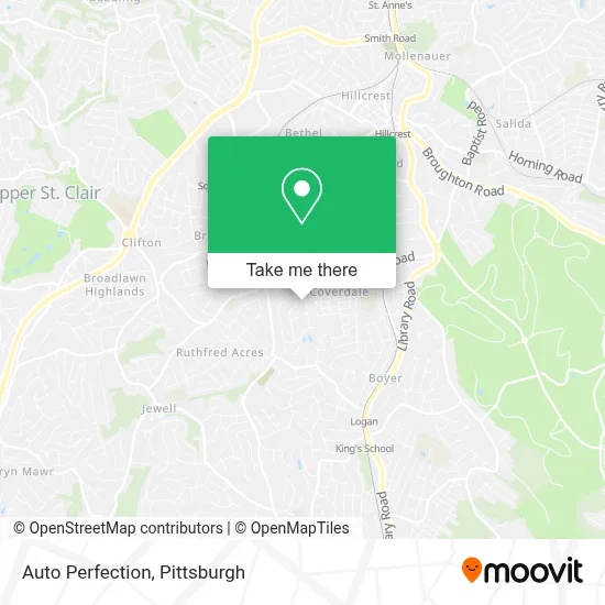 Auto Perfection map