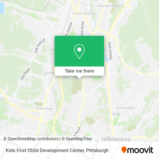 Kids First Child Development Center map
