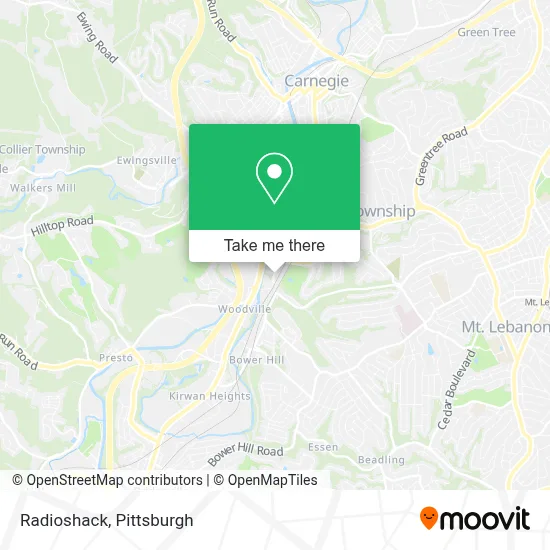 Radioshack map