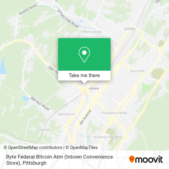 Byte Federal Bitcoin Atm (Intown Convenience Store) map