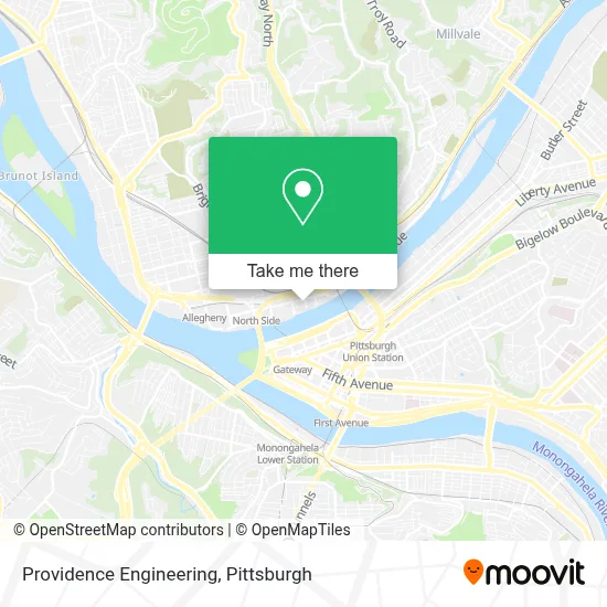 Providence Engineering map