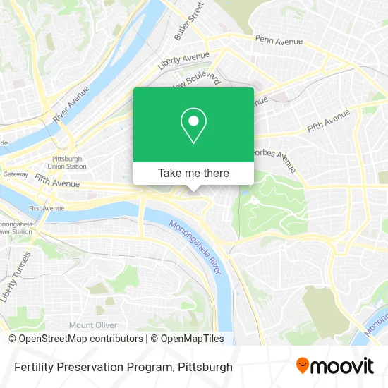 Fertility Preservation Program map