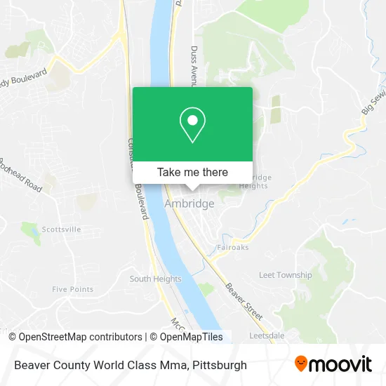 Beaver County World Class Mma map