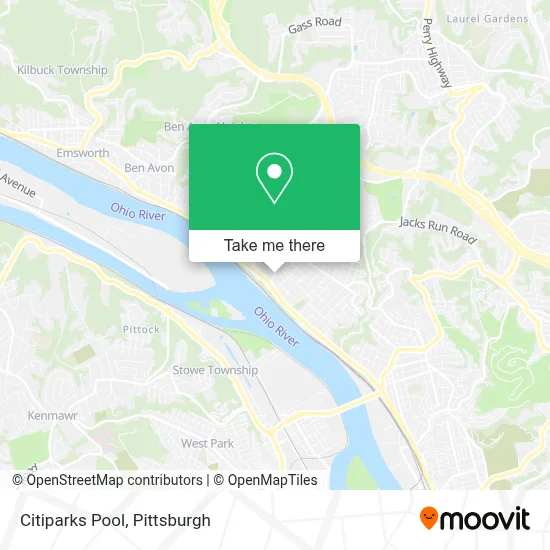 Citiparks Pool map