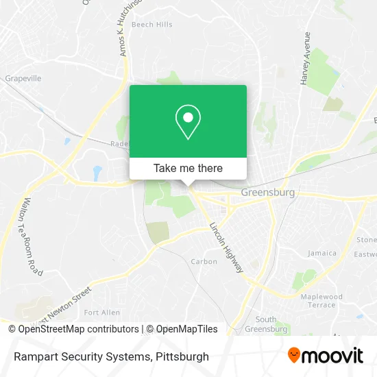 Rampart Security Systems map