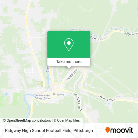 Ridgway High School Football Field map
