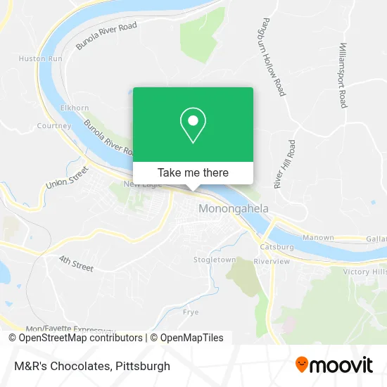 M&R's Chocolates map