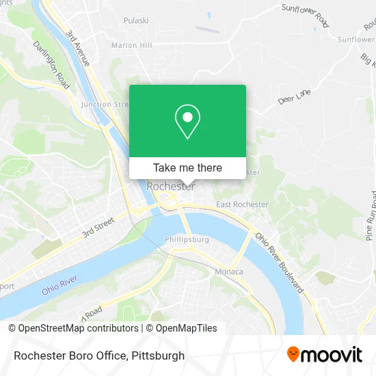 Rochester Boro Office map