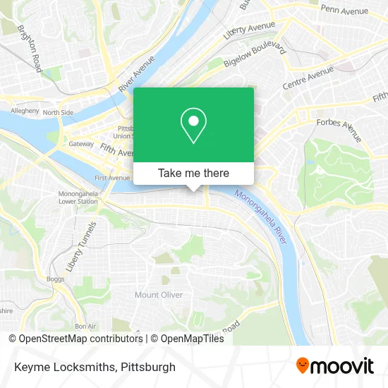 Keyme Locksmiths map