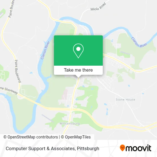 Computer Support & Associates map
