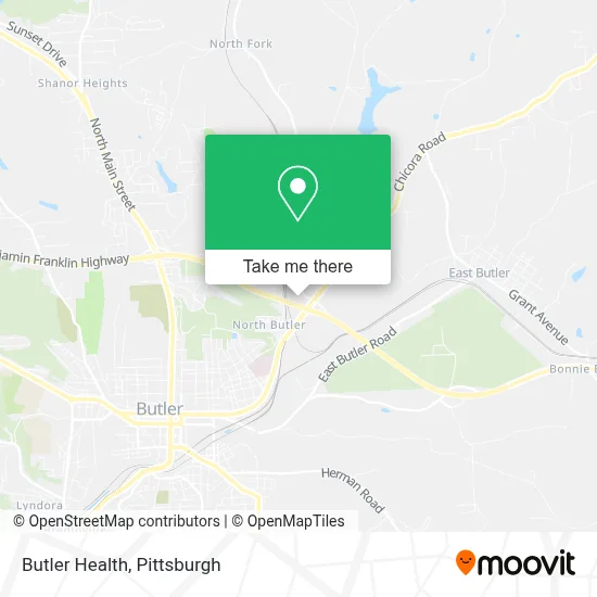 Butler Health map