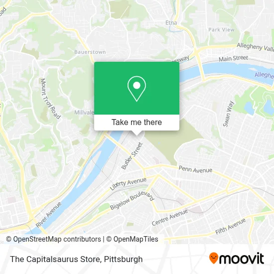 The Capitalsaurus Store map