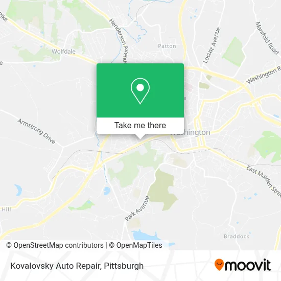 Kovalovsky Auto Repair map