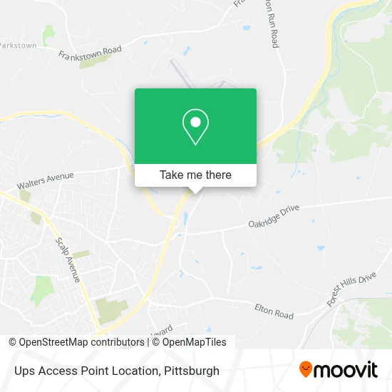 Ups Access Point Location map