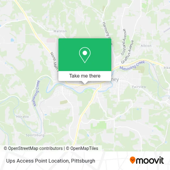 Ups Access Point Location map