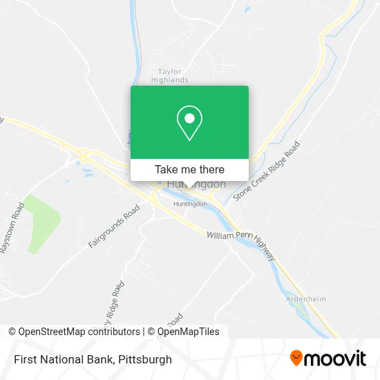 First National Bank map