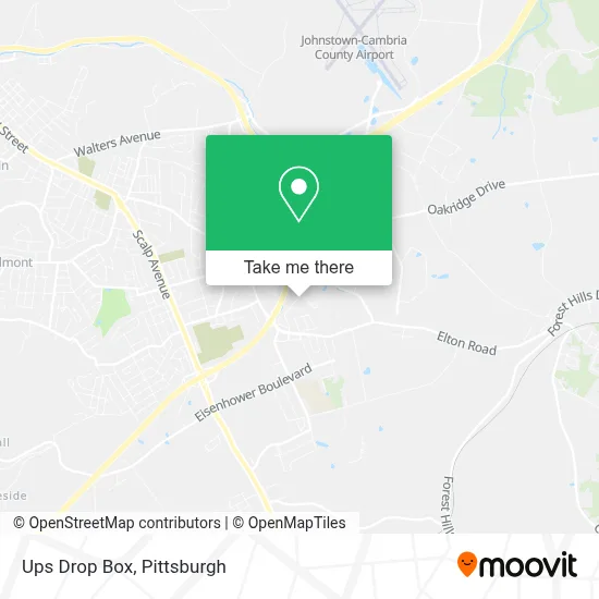Ups Drop Box map