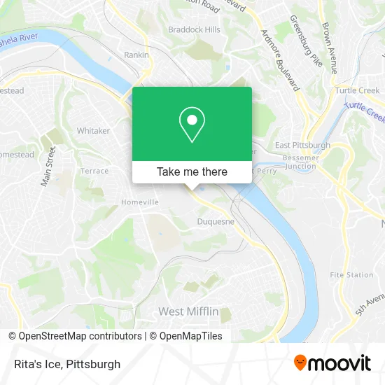 Rita's Ice map
