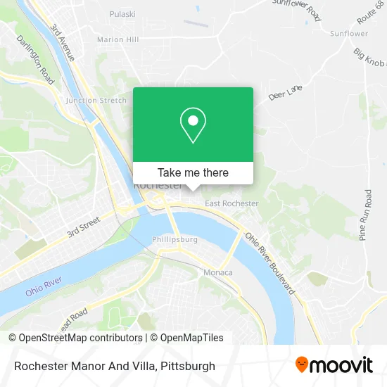 Rochester Manor And Villa map