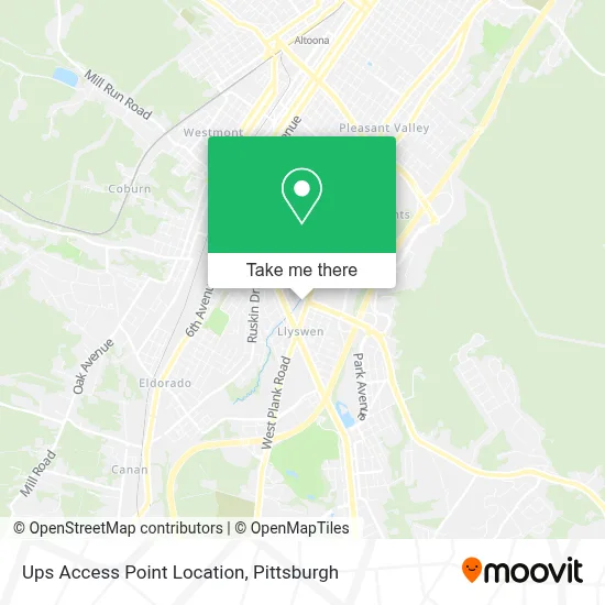 Ups Access Point Location map