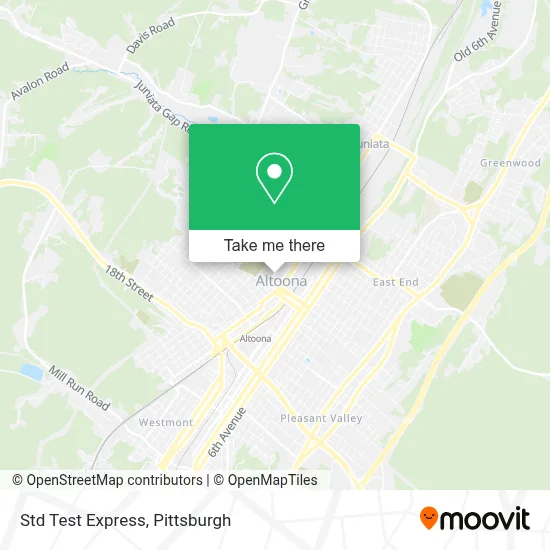 Std Test Express map