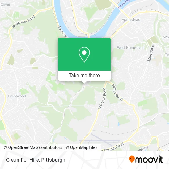 Clean For Hire map