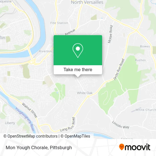 Mon Yough Chorale map