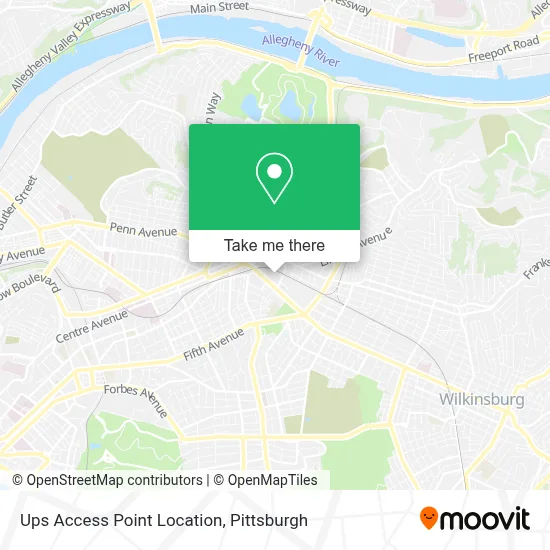 Ups Access Point Location map
