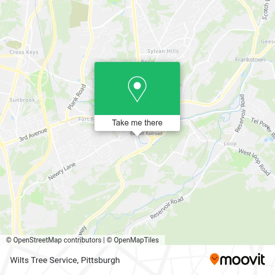 Wilts Tree Service map