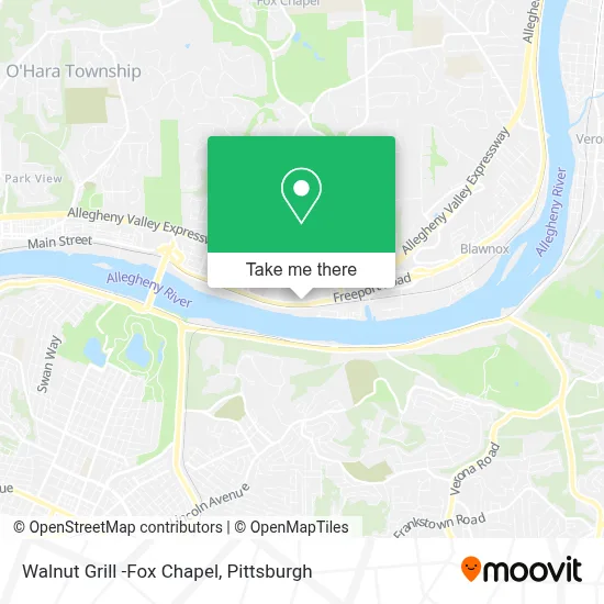 Walnut Grill -Fox Chapel map