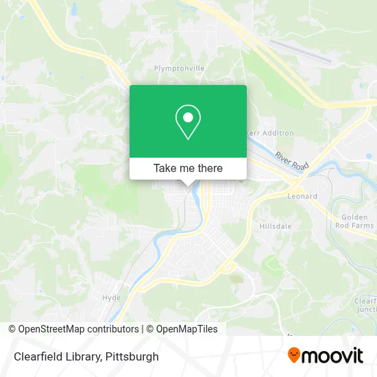 Clearfield Library map
