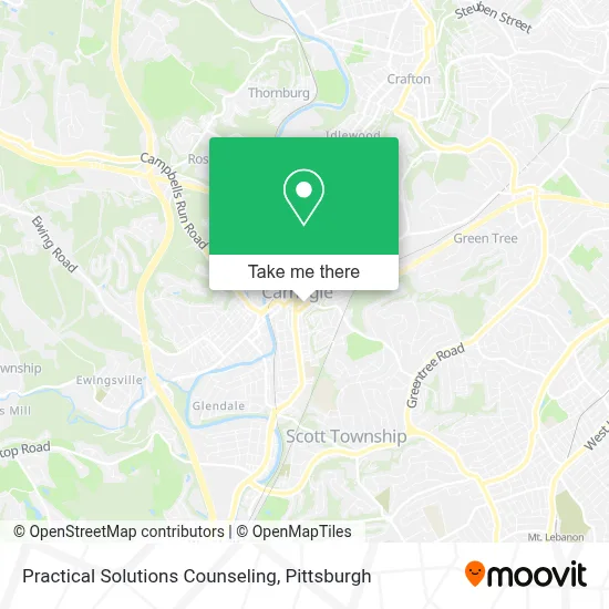 Practical Solutions Counseling map