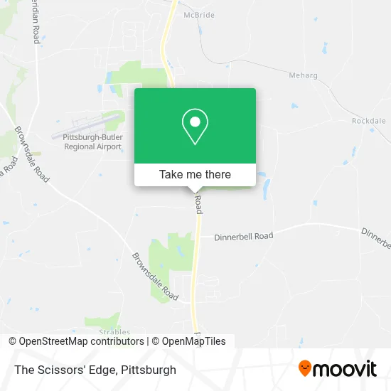 The Scissors' Edge map