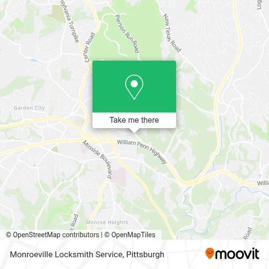 Monroeville Locksmith Service map