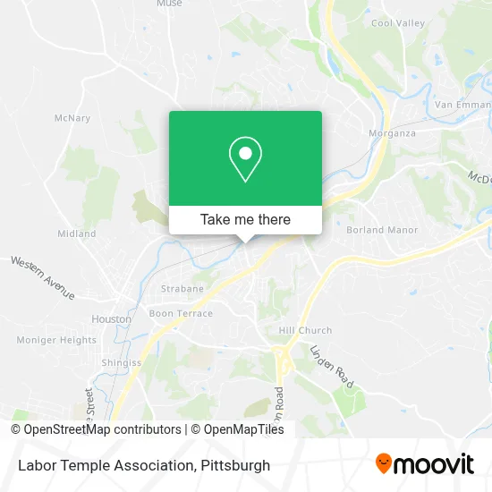 Labor Temple Association map