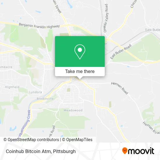 Coinhub Bitcoin Atm map