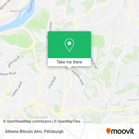 Athena Bitcoin Atm map