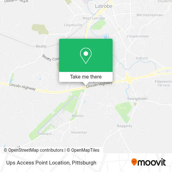 Ups Access Point Location map