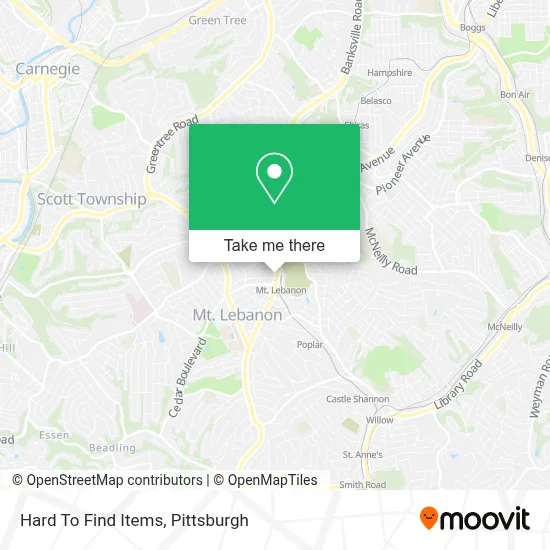 Hard To Find Items map