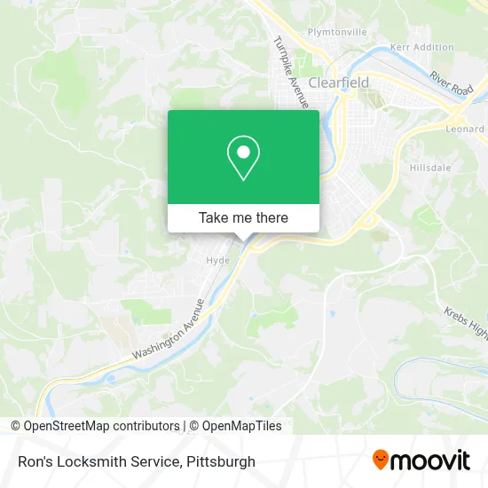 Ron's Locksmith Service map