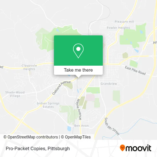 Pro-Packet Copies map