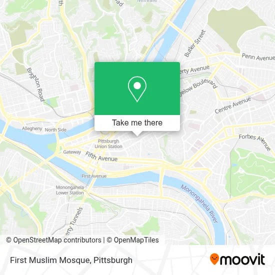 First Muslim Mosque map