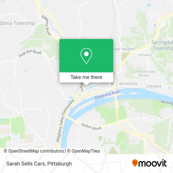 Sarah Sells Cars map