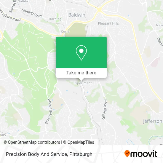 Precision Body And Service map