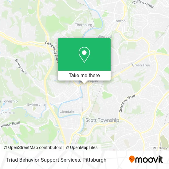 Triad Behavior Support Services map