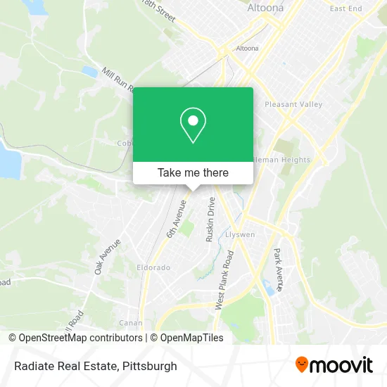 Radiate Real Estate map