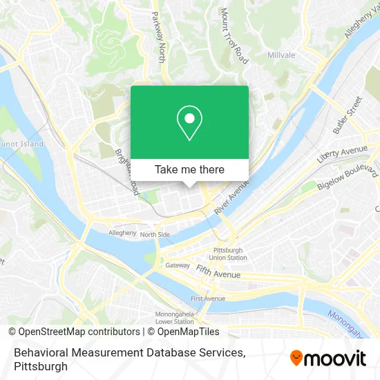 Behavioral Measurement Database Services map