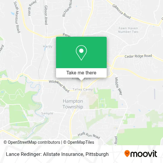 Lance Redinger: Allstate Insurance map