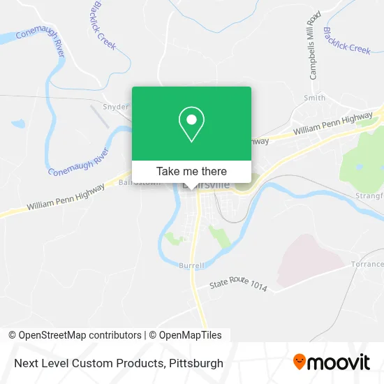 Next Level Custom Products map